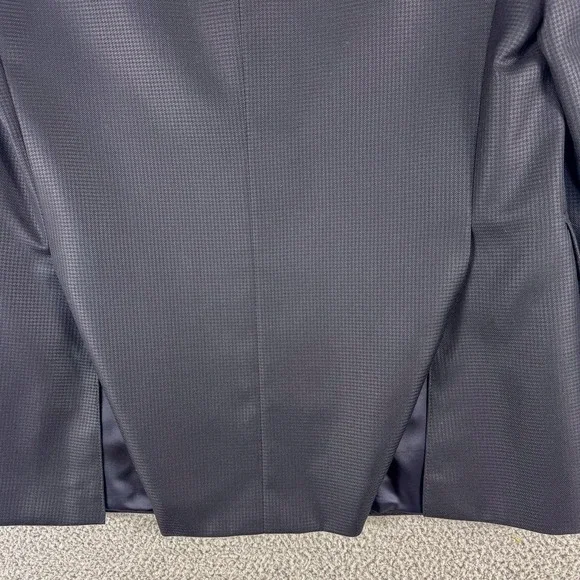 Emilio‎ Yuste Blazer Mens 40R Charcoal Silk Wool Two Button Side Vents Italy